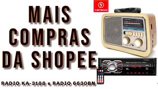 UNBOXING SHOPEE RADIO KA-3188 E RADIO 6630BN