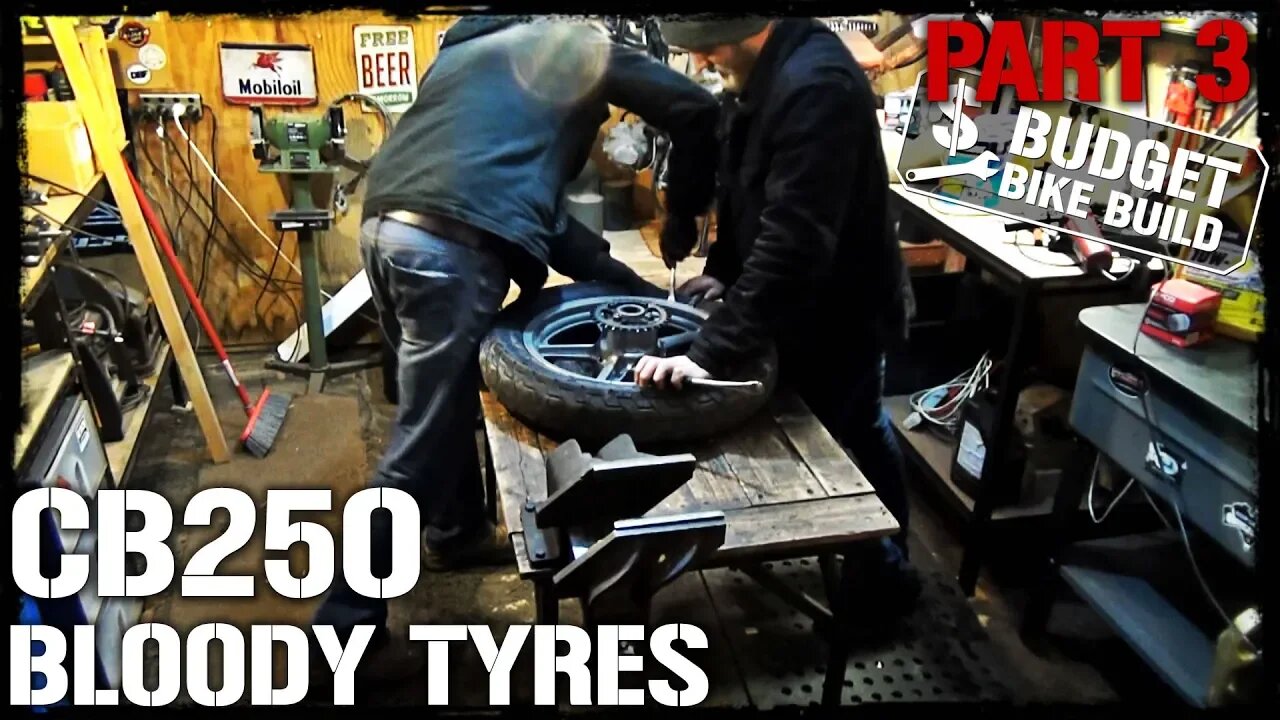 CB250 Build - PART 3. Stale Fuel & Bloody Tyres!