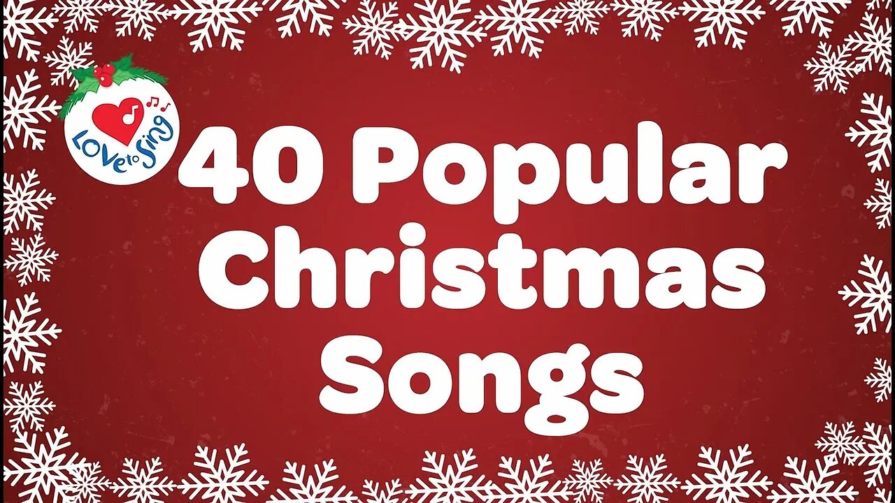 Top 40 Popular Christmas Songs and Carols Playlist - Over 90 Minutes 🎅