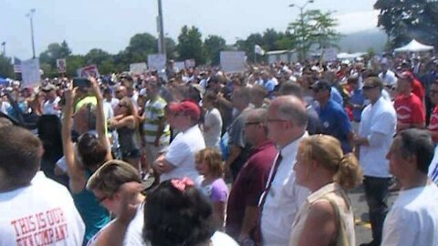 market basket protest 7 25 14 Behind the Podium again