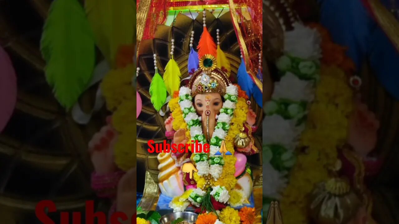 Ganpati bappa Morya 🎉🎉🙏♥️♥️#shorts #ganpatibappamorya #subscribe #viralvideo #aartishaileshvlogs