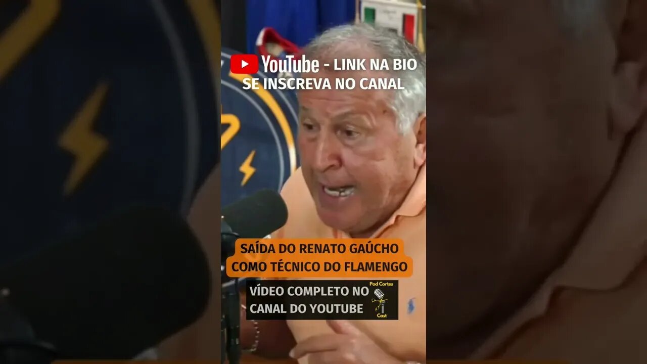 A SAÍDA DE RENATO GAÚCHO DO FLAMENGO (vídeo completo no canal) #shorts #renatogaucho