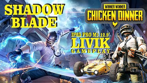 PUBG MOBILE LIVIK MAP GAMEPLAY | IPAD PRO GAMEPLAY | Victory With Shadow Blade