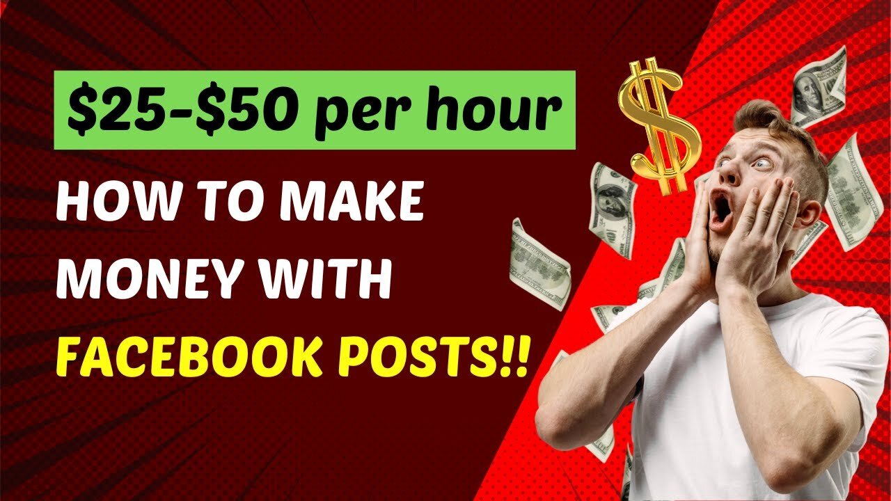 How To Make Money With Facebook Posts | Make $25-$50 Per Hour Posting On Facebook