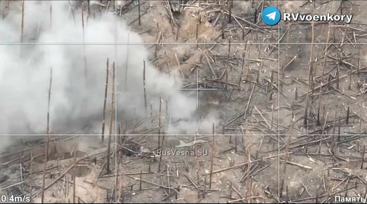 Soldiers of the 🅾️ group destroy positions of the Armed forces of Ukraine in Kremannaya