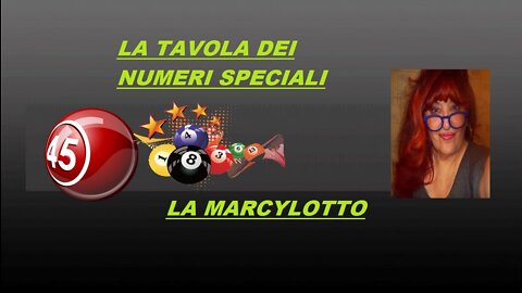LA TAVOLA DEI NUMERI SPECIALI .. LA LINGUA DEI NUMERI