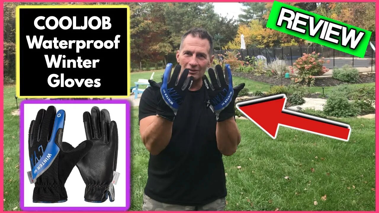 COOLJOB Waterproof Winter Sports Work Gloves