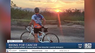 Mesa couple bikes in honor of son who survived cancer