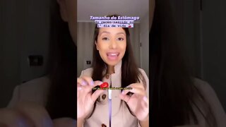 Tamanho do estômago do bebê recém nascido