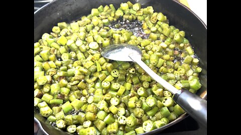 Stir-Frying Last of 2022 Okra, Rooting Herbs & Sweet Potatoes in Barn Kitchen