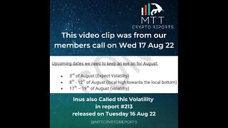 #MTT GAVE VOLATILITY ALERT DAYS BEFORE!!! REPORT #211 #212 AND #213 #BTC #ETH