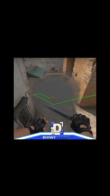 Smoke avançada Varanda do Bomb A | DUST2 #shorts