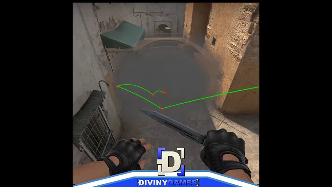 Smoke avançada Varanda do Bomb A | DUST2 #shorts