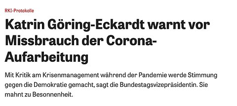 Im Knast ist noch ein Zimmer frei. Corona-Aufarbeitung in der Deutschen Politik