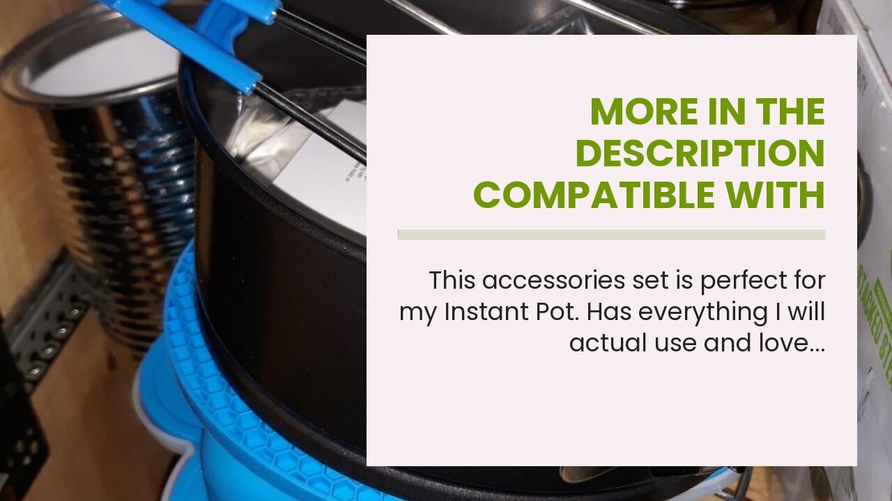More In The Description Compatible with Instant Pot 6, 8 Qt, BAYKA 13 Pcs Pressure Cooker Acces...