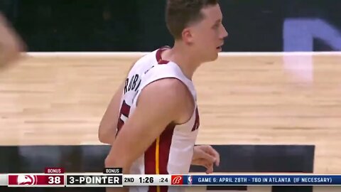 Duncan Robinson on FIRE vs Hawks on Game 1