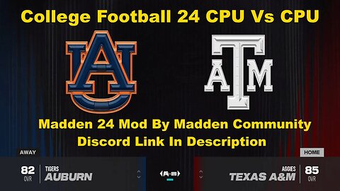 College Football 24 Tigers Vs Aggies CFB Mod
