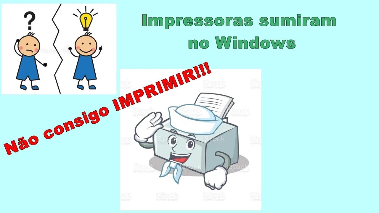 IMPRESSORAS SUMIRAM! e IMPRESSÕES TRAVADAS na fila de impressão