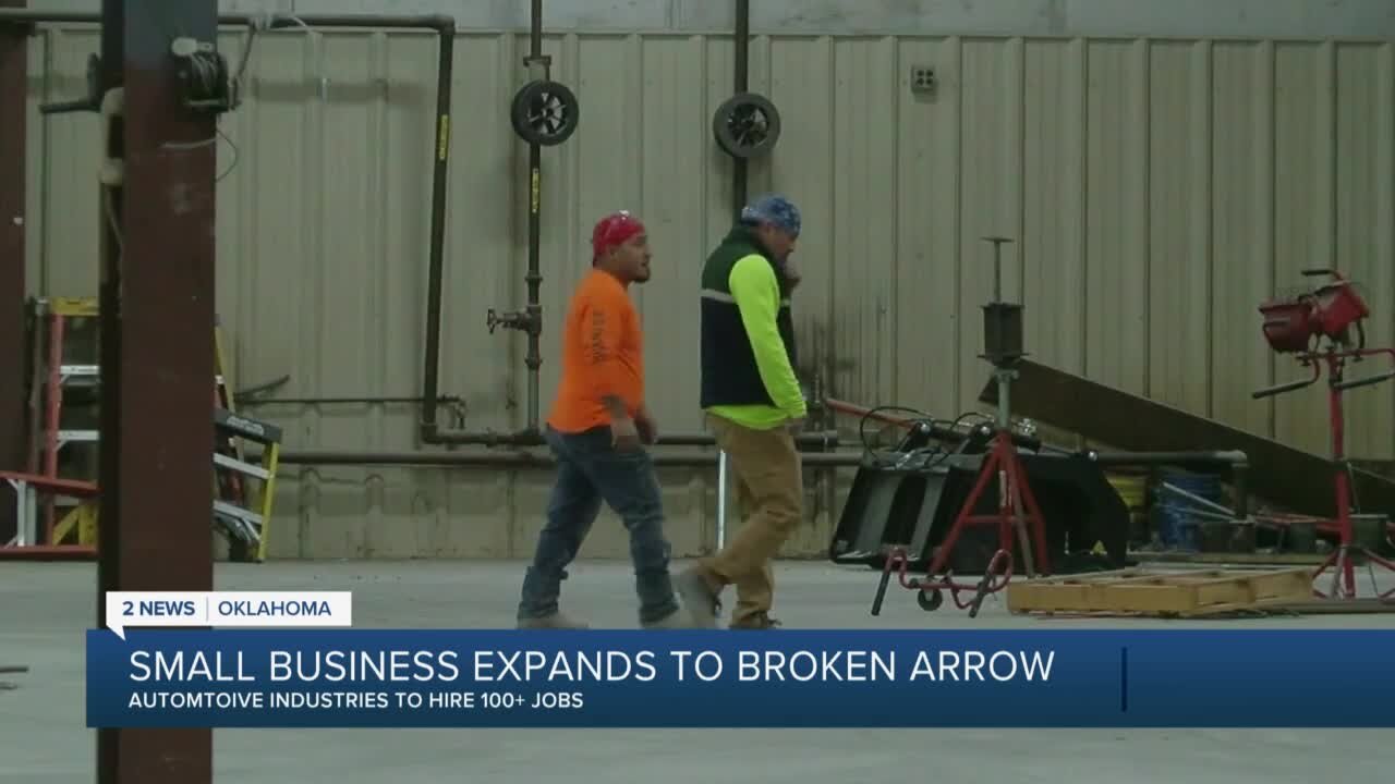 More than 100 jobs coming to Broken Arrow in small business expansion