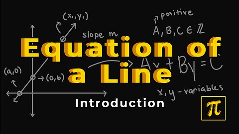 What is the EQUATION of a LINE? - An Introduction Video!