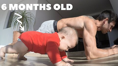 Father And Baby Work Out Together | Fit Dad Compilation