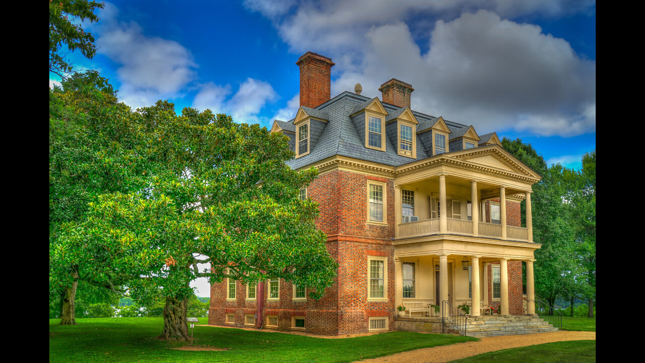 The famous Shirley Plantation in Charles City County Virginia