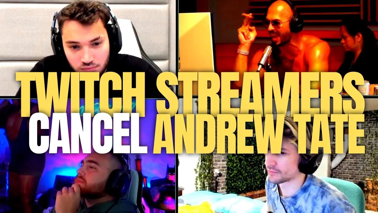 ANDREW TATE GETTING CANCELLED BY HASAN ABI & TWITCH STREAMERS