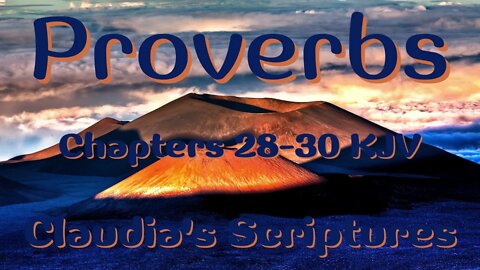 The Bible Series Bible Book Proverbs Chapters 28-30 Audio