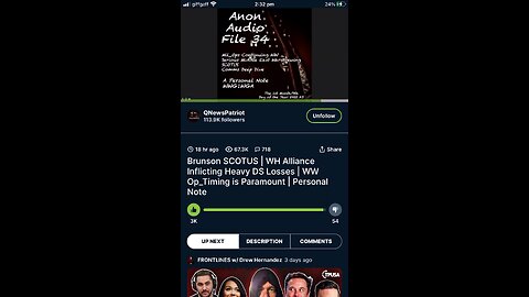 SGAnon (Q News Patriot) episode 34 -part 3- the government around the world are trying to kill us