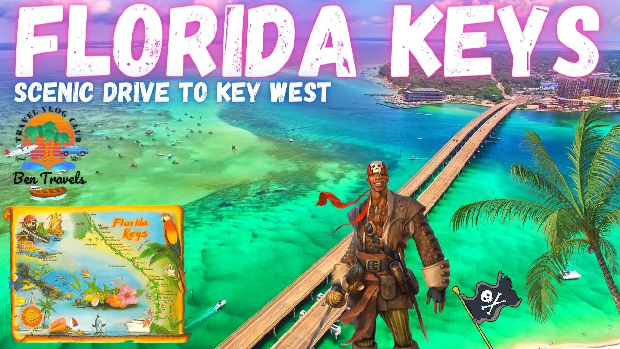 Florida Keys Scenic Drive To Key West | Florida's Tropical Caribbean Paradise 🌴 Part 1 of 4