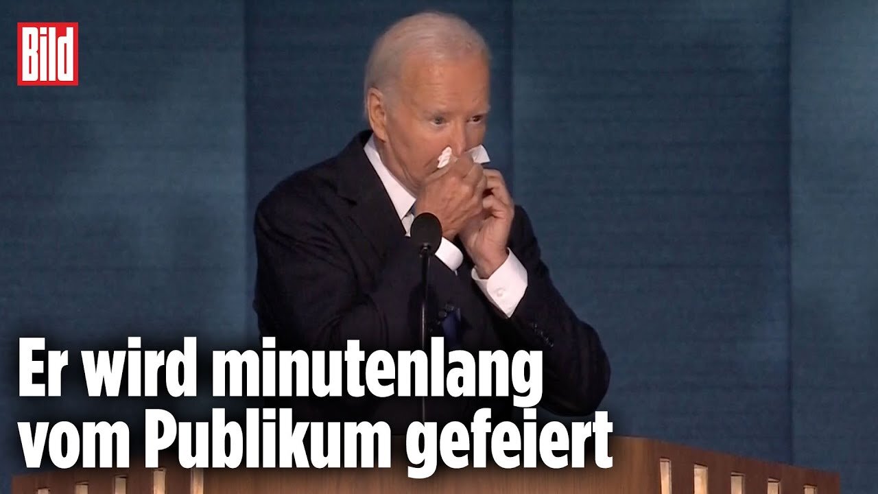 Bei Demokraten-Parteitag: Tränen-Auftritt von Joe Biden