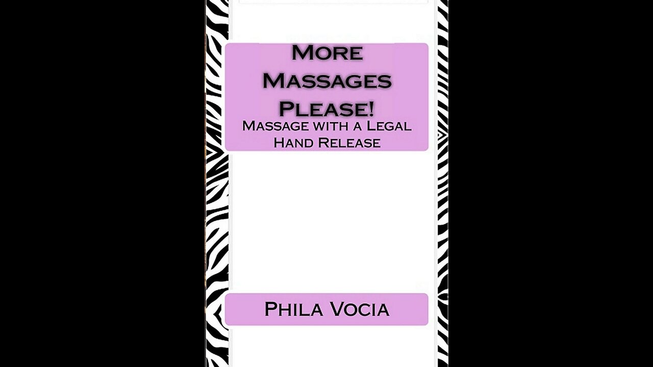 More Massages Please! Massage with a Legal Hand Release, Comedy by Phila Vocia