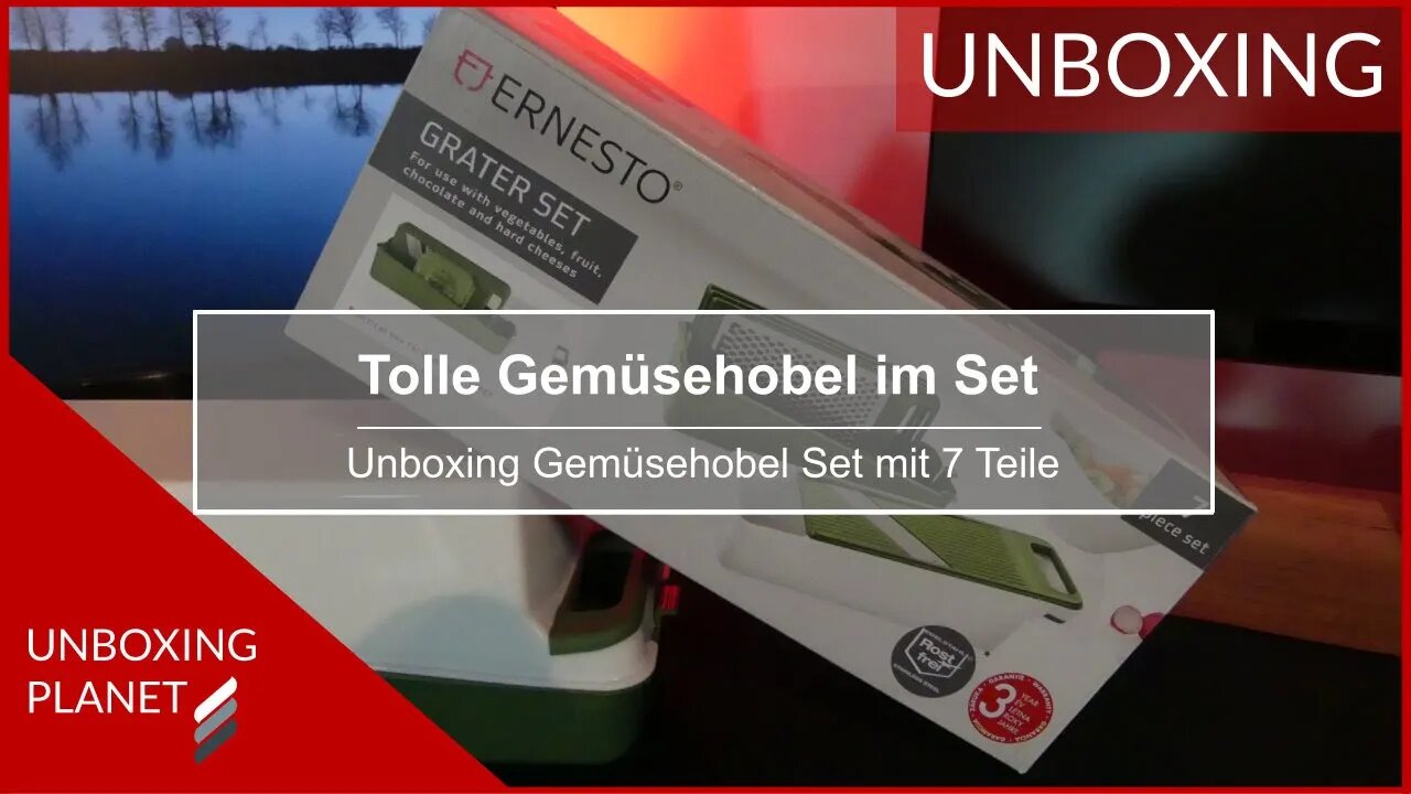 Tolle Gemüsehobel mit 7 Teile von Ernesto - Unboxing Planet