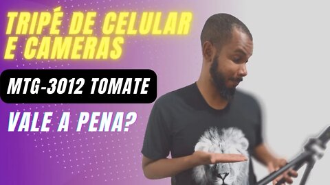 Tripé Profissional para celular e câmera MTG-3012 TOMATE | UNBOXING