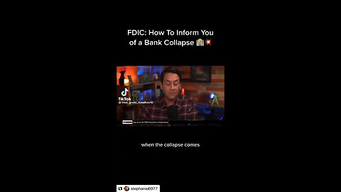 FDIC - Friday night Banking system Collapse