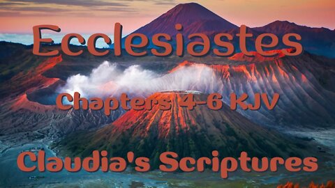 The Bible Series Bible Book Ecclesiastes Chapters 4-6 Audio