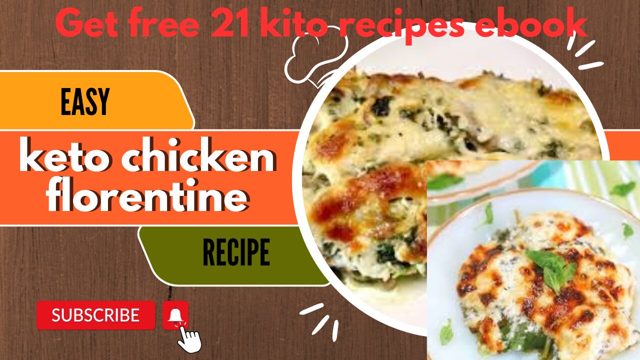 Keto Chicken Florentine ,EASY and HEALTHY recipe for you next kito diet.