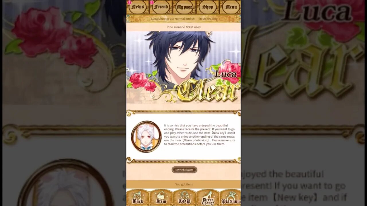 Dusty Plays: Once Upon a Fairy Love Tale - Luca Route - Normal Ending