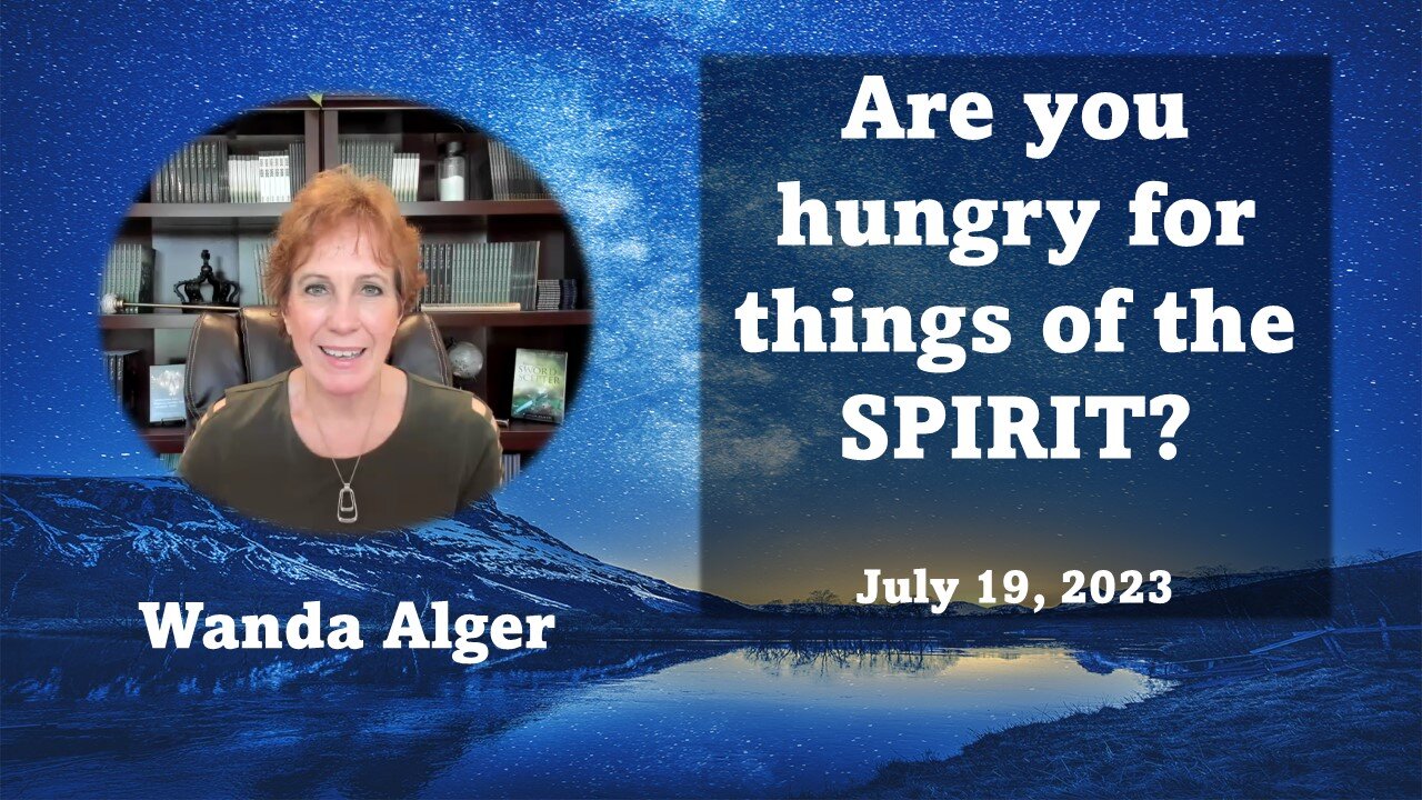 ARE YOU HUNGRY FOR THINGS OF THE SPIRIT?