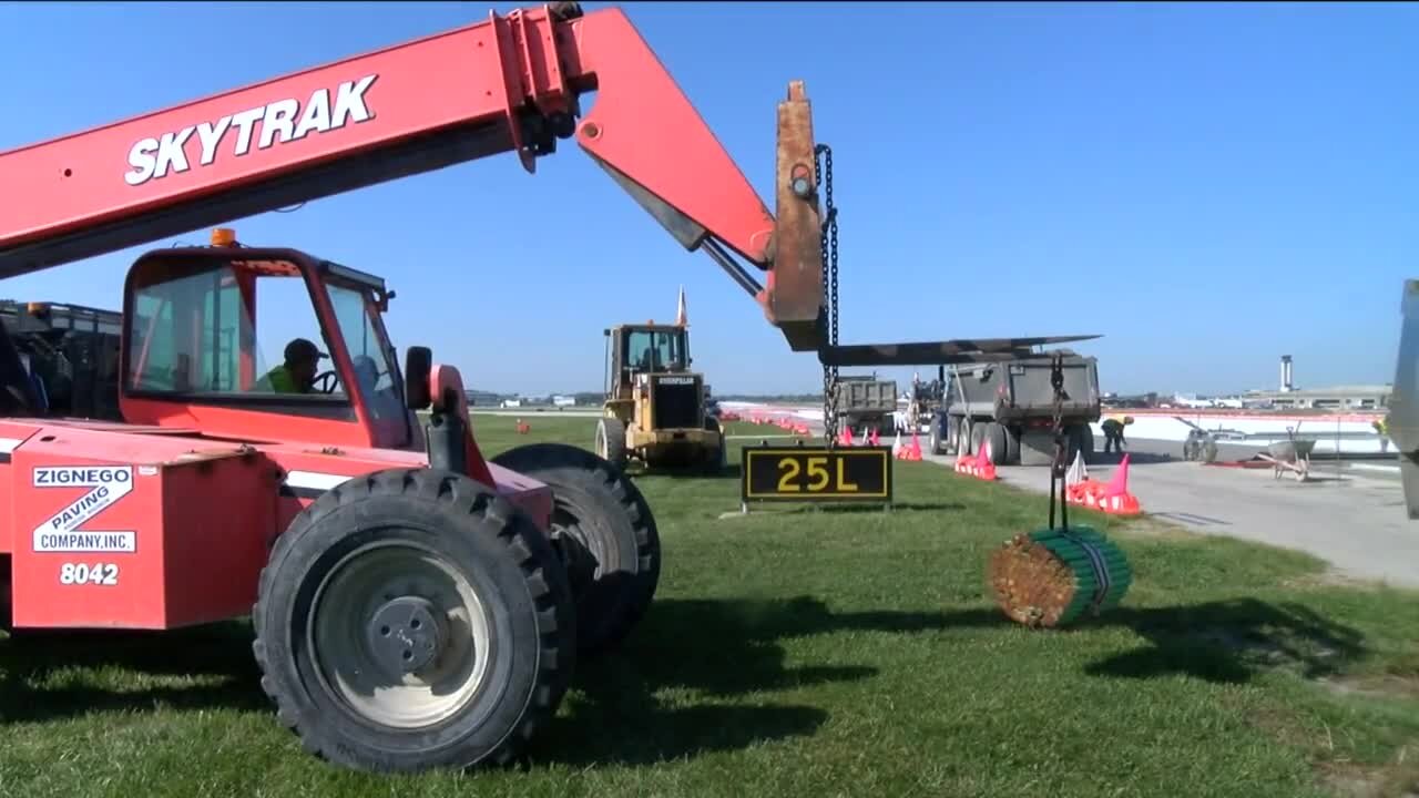 Major runway rehabilitation project underway at Mitchell International Airport