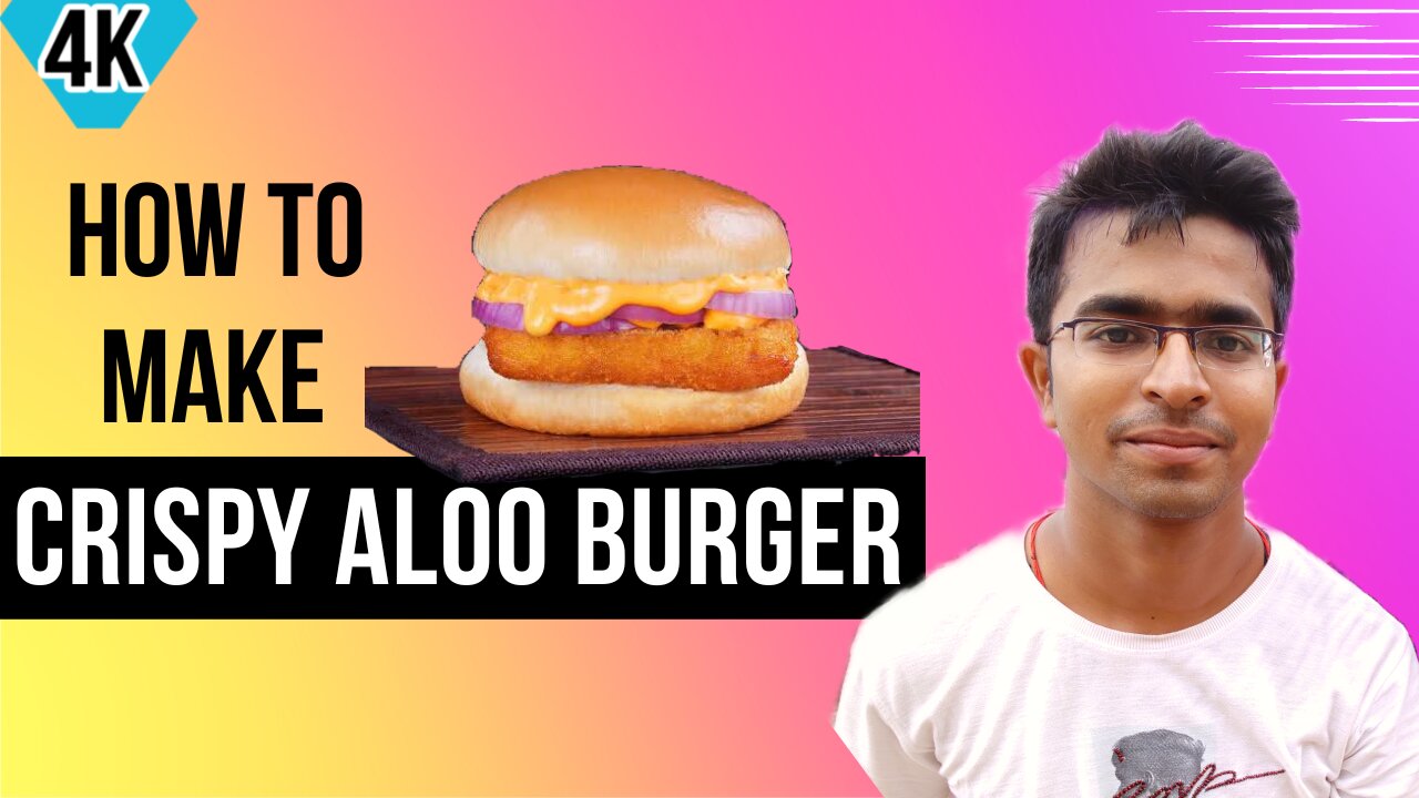 How to make Crispy ALOO Burger Recipe🍔