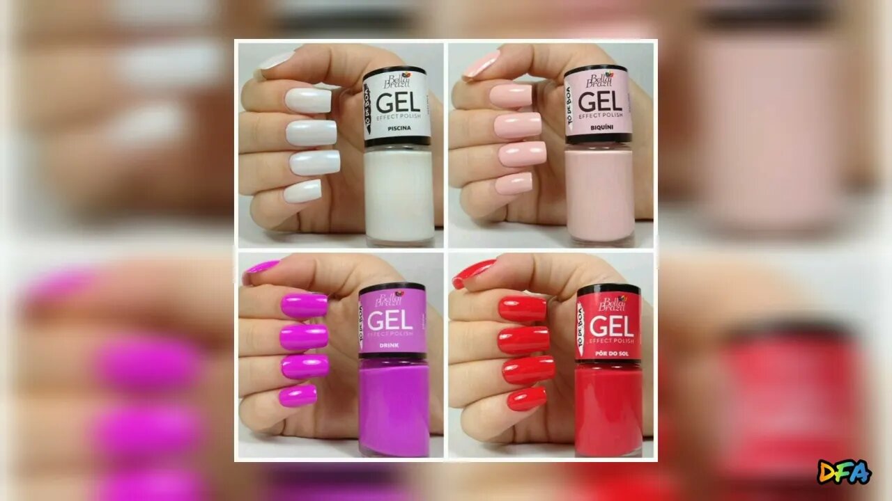 OS MELHORES ESMALTES DE GEL USADOS PELAS MANICURES #nails #style #colors #esmaltesemipermanente