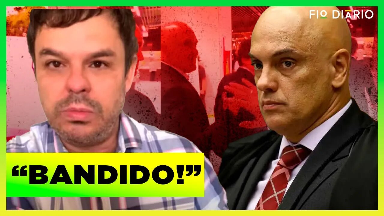 VÍDEO MOSTRA MORAES XINGANDO HOMEM ACUSADO DE AGREDI LO