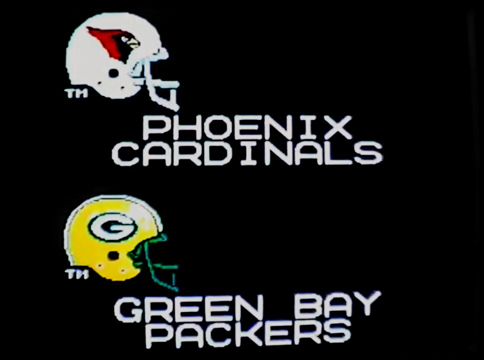 Packers at Cardinals NFC Divisional Playoff Tecmo nes