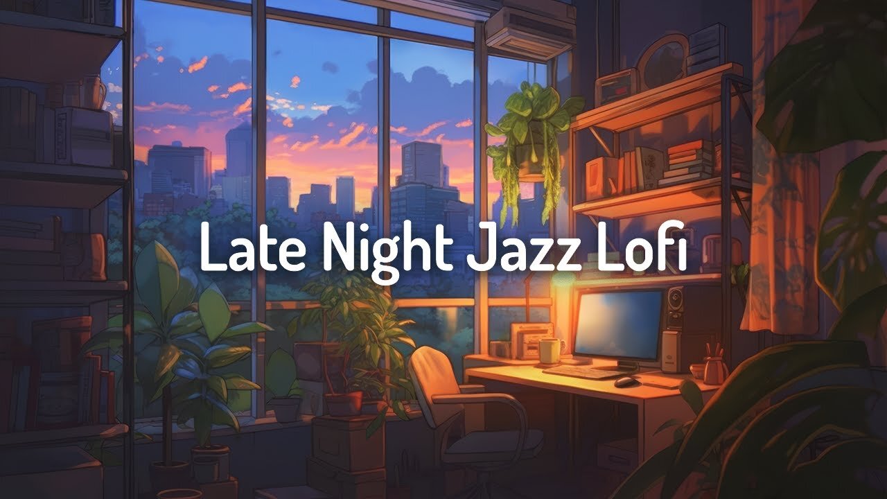 Late Night Jazz Lofi 🌙 Study/Calm/Relax [chill lo-fi hip hop beats]