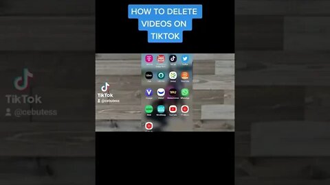 HOW TO DELETE VIDEOS ON TIKTOK