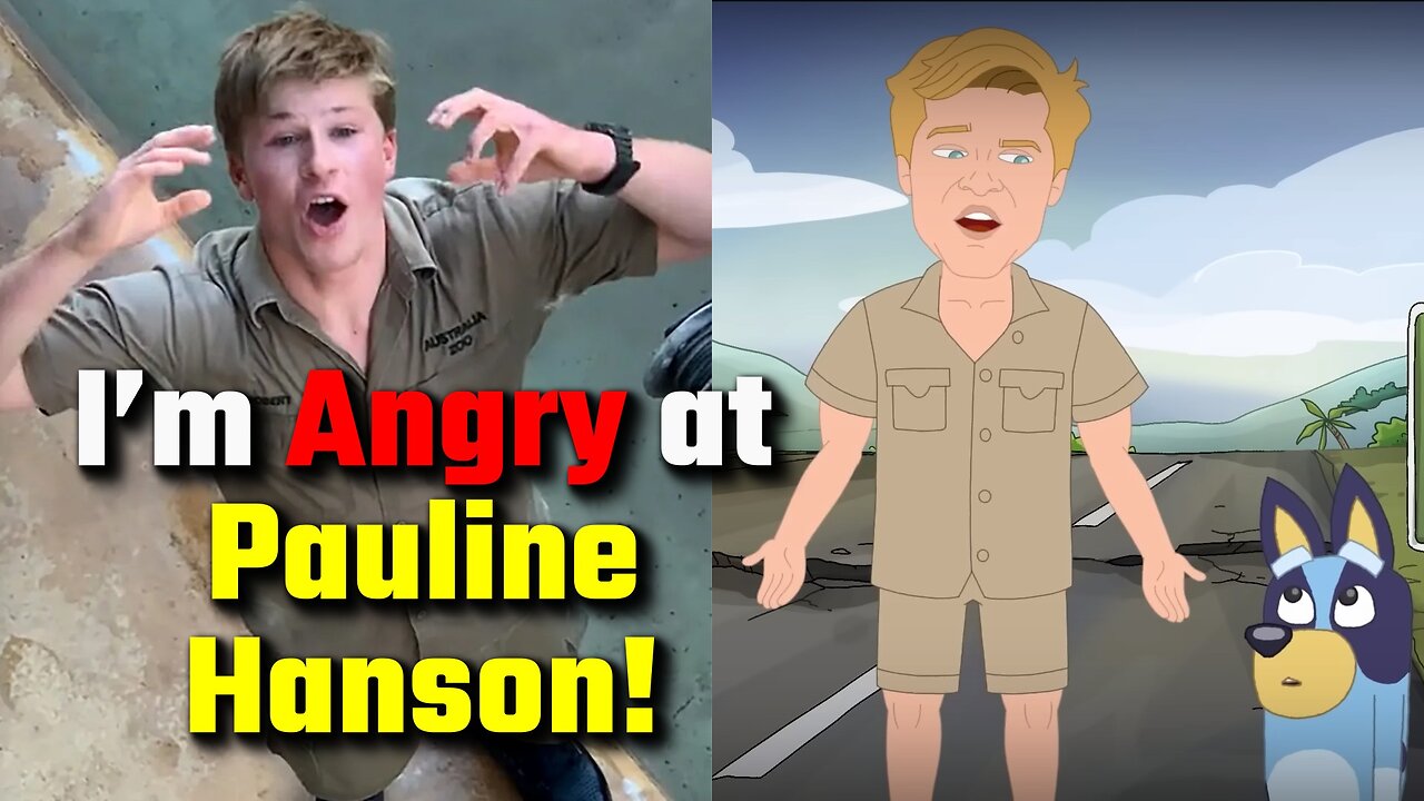 Crikey! Robert Irwin Angry at a Cartoon