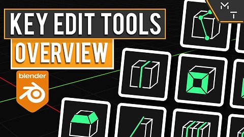 3D Editing Tool Overview | Learning Blender 2.9 / 3.0 Precision Modeling | Part - 18 - Tutorial