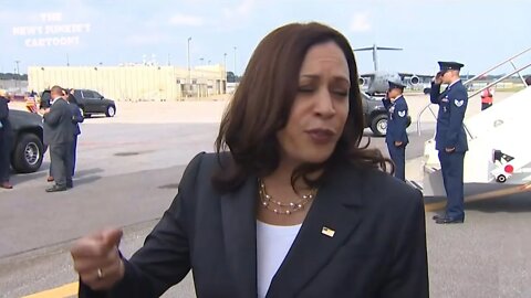 Kamala Harris complains about vaccination obstacles but focuses on the election.