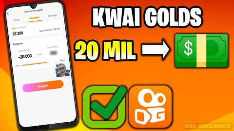 20 Mil Kwai Golds em Dinheiro para Sacar por Pix